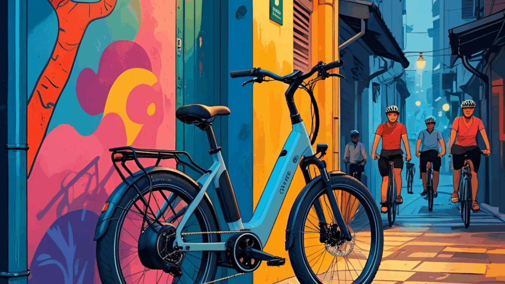 High-tech eWheelchair, eScooter, and eBike in urban Singapore